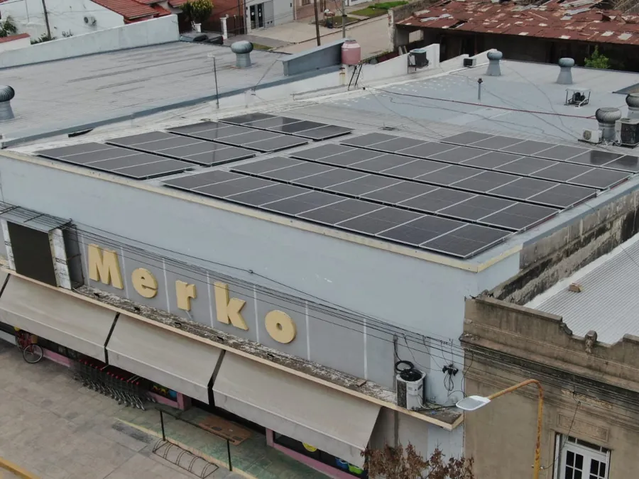 Supermercado MERKO — instalación solar en Santa Fe, foto 1