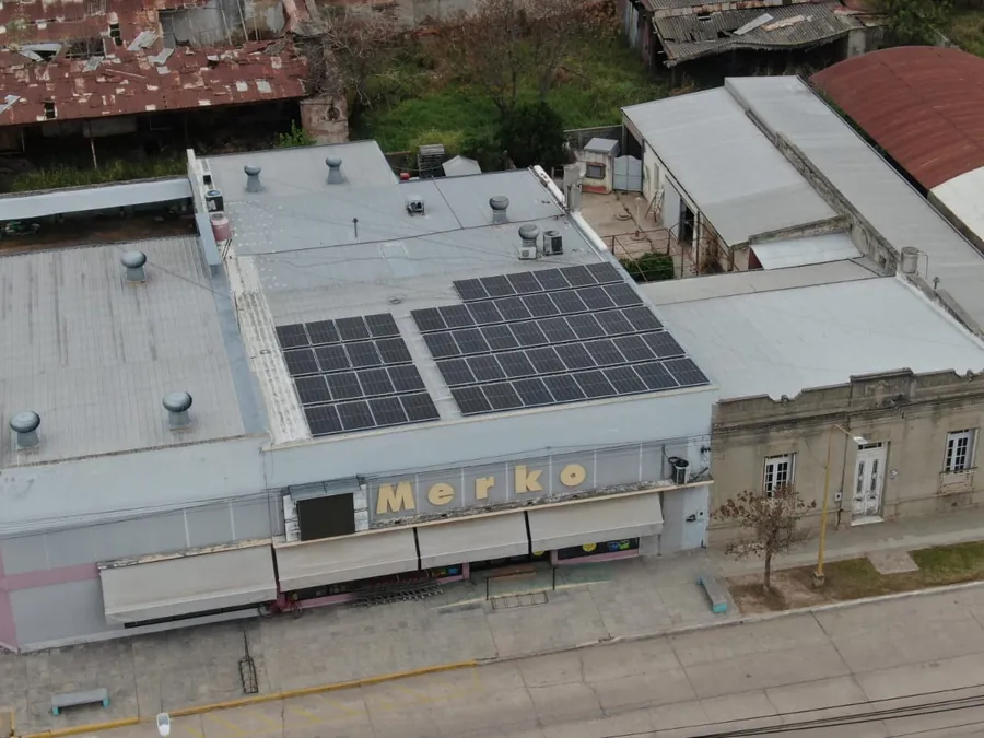 Supermercado MERKO — instalación solar en Santa Fe, foto 2
